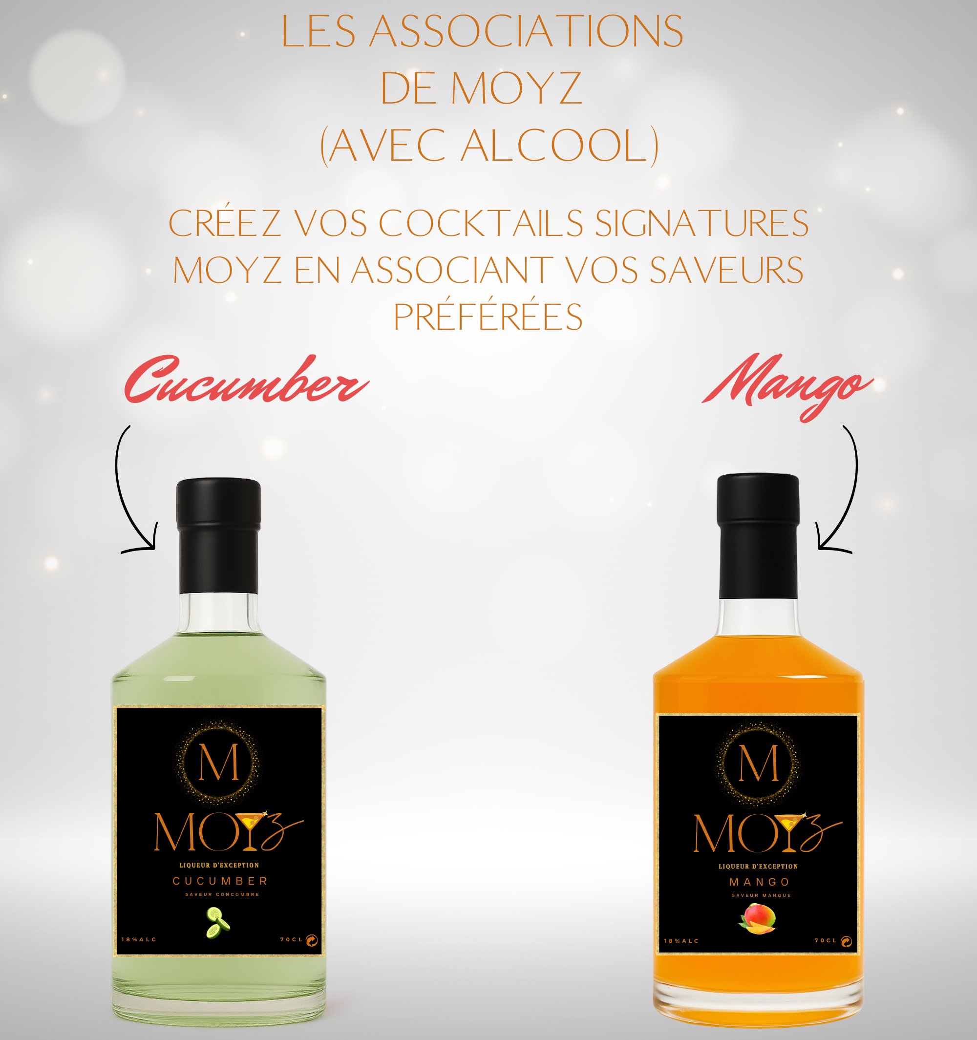 Mix & Match by MOYZ - CUCUMBER & MANGO // Liqueur de Concombre et Liqueur de Mangue